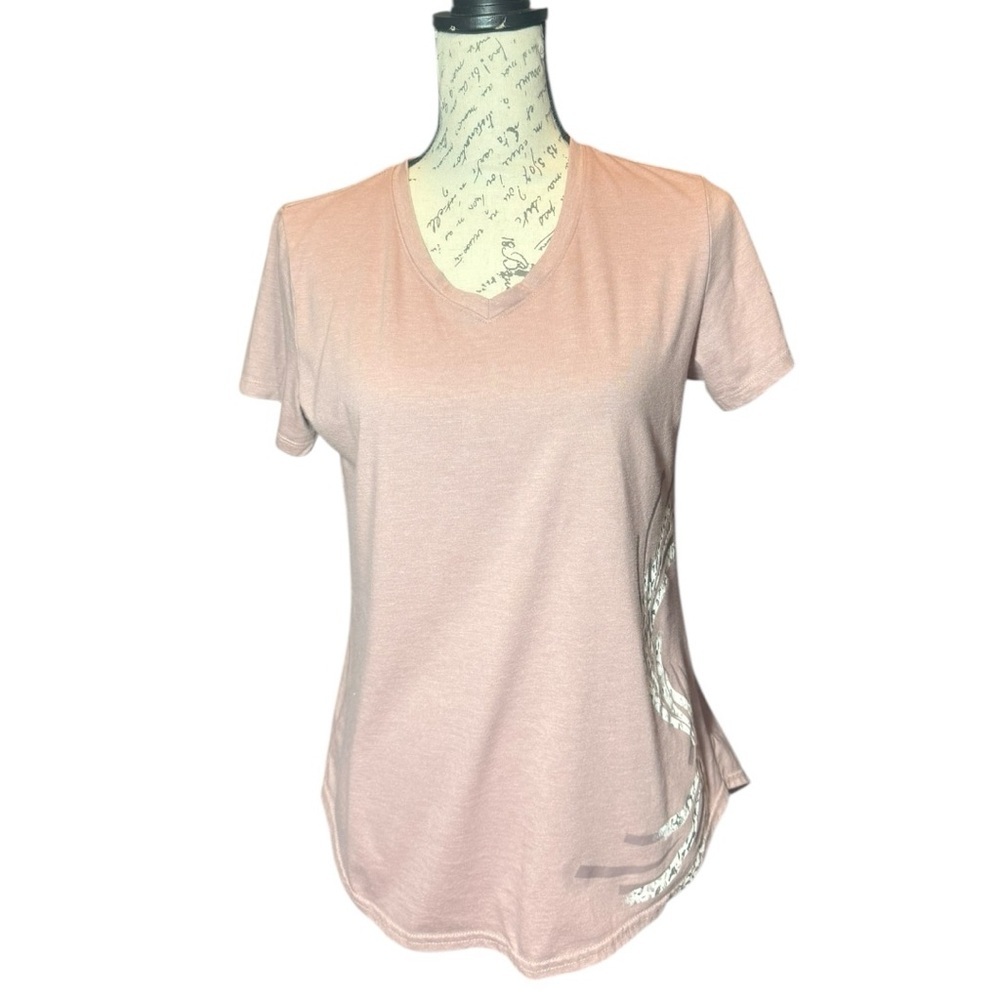 TEK GEAR Women's Pink DryTEK T-Shirt Size Medium